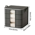 thumbnail image 3 of Tyidzon Storage Bags with Zipper and Clear Window, Storage Containers for Seasonal Clothes and Bedding, Closet Organizers and Storage 19.7X24X28 Inch, 3 of 7