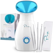 Pure Daily Care Nano Steamer 3-in-1 Ionic Facial Nano Facial Mister 5-Piece Stainless Steel Skin Kit (Teal)