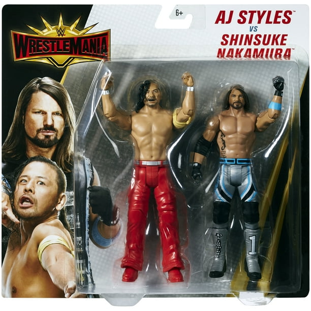 Aj Styles Shinsuke Nakamura Wwe Battle Packs Wrestlemania 35 Toy Wrestling Action Figures Walmart Com