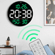 thumbnail image 2 of Reloj De Pared Digital De 10 Pulgadas Con Termómetro Alarmas Lab.G, Negro, 2 of 5
