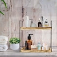 thumbnail image 3 of Cipaher Storage Shelf Organizer for Kitchen Bathroom Bedroom 2 Tiers Countertop Wood Storage Shelf, 3 of 5