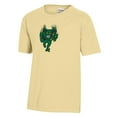 thumbnail image 2 of Youth  Yellow McDaniel Green Terror Logo Comfort Wash T-Shirt, 2 of 3