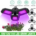 thumbnail image 4 of LED Grow Light Bulb,108/126/144 LED Plant Light Indoor&Outdoor,Foldable Three Leaf Lamp Sunlike Full Spectrum Red/Blue Grow Lights for Garden Vegetable,IP65 Waterproof,E26/E27, 4 of 9
