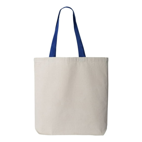 Q-Tees Color Handles 11L Canvas Tote Bag, Style Q4400