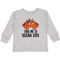 thumbnail image 3 of Inktastic Ocean City Maryland Cute Crab Boys or Girls Long Sleeve Toddler T-Shirt, 3 of 5
