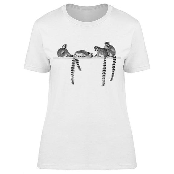 Ring-Tailed Lemurs T-Shirt Women -Image by Shutterstock, Female Medium