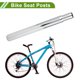 thumbnail image 3 of Poste de sillín de bicicleta Unique Bargains 25.4x250mm tono plateado de acero duradero, 3 of 7