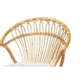 thumbnail image 5 of Baxton Studio Benicia Modern Bohemian Natural Brown Rattan Dining Chair, 5 of 7