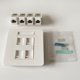 thumbnail image 4 of Módulo de red UTP CAT6 de 4 puertos, conector de pared RJ45, conector LAN, herramienta gratuita, 4 of 5