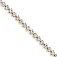 thumbnail image 1 of 14k Bracelet Diamant 7 Pouces "Bracelets, 1 of 1