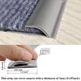 thumbnail image 2 of Flexible Carpet Edging Trim Floor Transition Strip Cuttable Carpet Edge Trim Strip Rug Edge Protector for Doorways,Perfect for Carpet (Height Less Than 6 mm),Gray,6.6ft/2m,Topboutique, 2 of 4