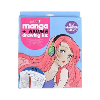 Made by Me Manga Artist Set, How to Draw Anime, Create 2 Comic Books, Great Gifts for Anime Enthusiasts, Awesome Art Kit, Drawing Kit Arts & Crafts