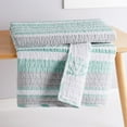 thumbnail image 2 of Levtex Home - Truro - Throw - Stripe in Shades of Teal - Quilt (50x60in.) and Sham 50x60in. - Cotton/Cotton, 2 of 4