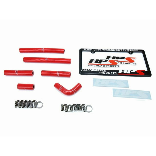 HPS 57-1638-RED Red Silicone Rear Heater Hose Kit Coolant, 1 Pack