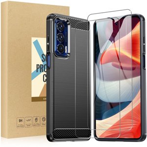 Screen Protector and Case Compatible with Moto Edge 2021 Case and Screen Protector, 2 Pack Screen Protector and 1