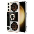 thumbnail image 2 of Funda para Samsung Galaxy S23+ 5g con galvanoplastia de doble cara IMD y soporte para anillo (sonrisa), 2 of 5