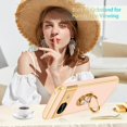 thumbnail image 2 of for Pixel 8a Case[with 360° Ring Holder][Support Magnetic Car Mount]Cute Kickstand Slim Women Girls Nonslip Hard PC Soft TPU Rugged Bumper Protective Case for Google Pixel 8a,6.1"2024,Rose Gold, 2 of 14