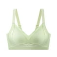 thumbnail image 1 of cfhntfmh Wireless Bras for Women Soft V Neck High Supports Color Block Full Coverage Bras Breathable No Underwire Bralettes, 1 of 2