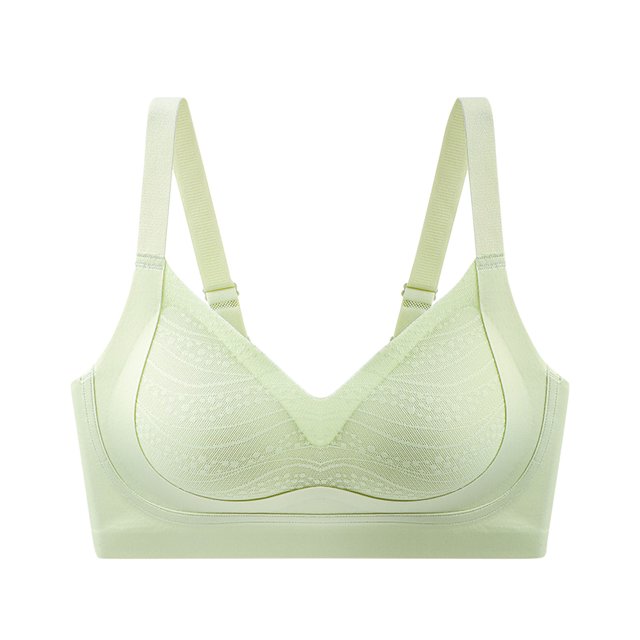 cfhntfmh Wireless Bras for Women Soft V Neck High Supports Color Block Full Coverage Bras Breathable No Underwire Bralettes