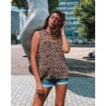 thumbnail image 4 of HOTAPEI Tank Tops for Women Halter Neck Leopard Print Sleeveless Shirts Summer Casual Tank Top Blouse, 4 of 5