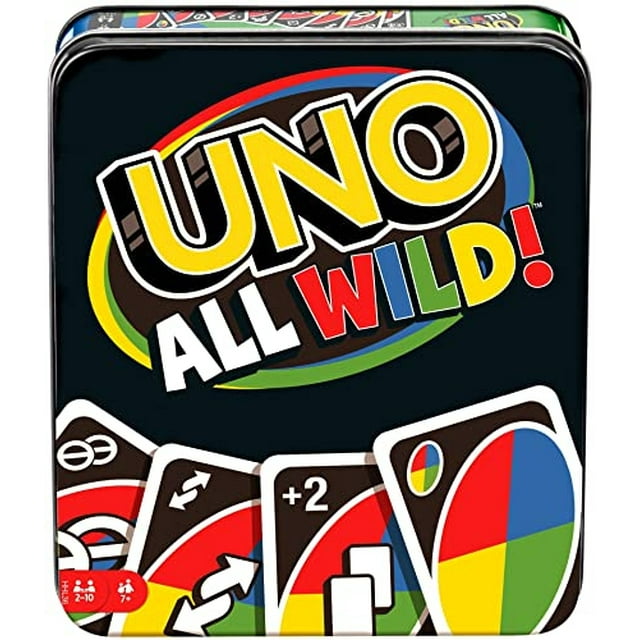 Juego de cartas Mattel UNO All Wild durante más de 7 años