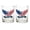 K, variant on 250th Anniversary Whiskey Glass Set of 2, 7.78 fl oz Patriotic independence Day Drinking Glasses, 4th of July Glass Juice Cups Whiskey Cup for Women Sister Friend Party