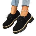 thumbnail image 2 of YOUYEDIAN Loafers for Women Round Toe Fashion Platform Heel Comfy Shoes Slip On Strap Design Casual Shoes, 2 of 5
