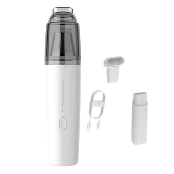 Mini Aspiradora Portátil de Mano Inalámbrica Recargable por USB con Filtro HEPA Lavable para el Hogar, el Automóvil y las Mascotas