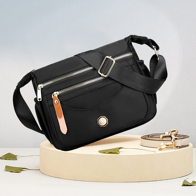 Fnyoxu Waterproof Nylon Crossbody Bag for Men and Women  display picture 3