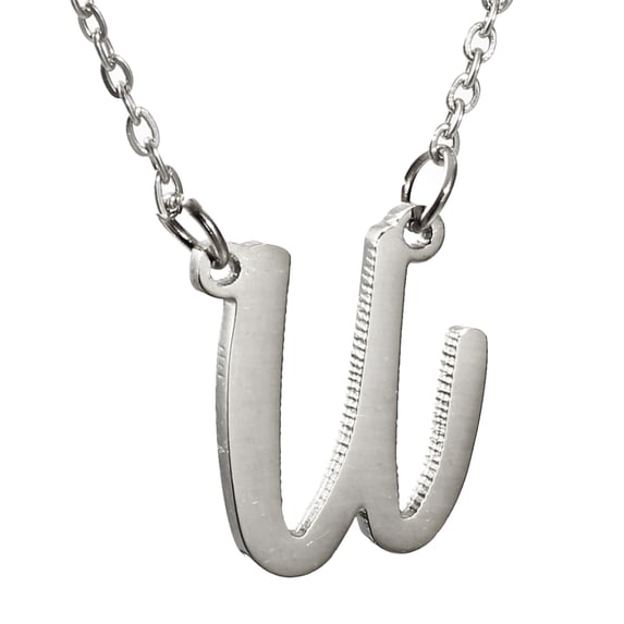 U Letter Necklace Silver Jewelry for Womens Mother Gifts