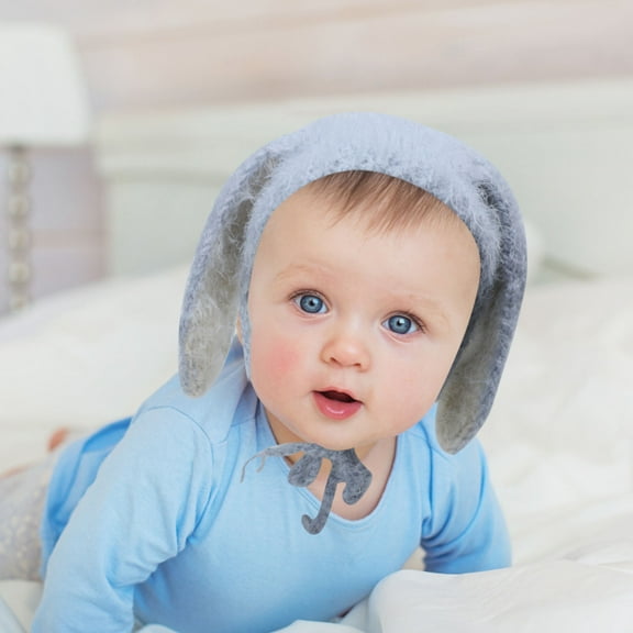 MUSEYA 1Set Bunny Ears Hood Baby Rabbit Ear Hat Am纶 present Newborns New Year