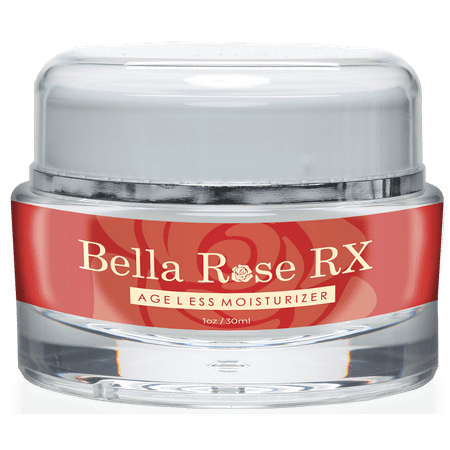 Bella Rose Rx - Ageless Moisturizer - Support Facial Hydration - For Wrinkles, Fine Lines, Crows Feet and Aging - (Best Moisturizer For Crows Feet)