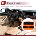 thumbnail image 7 of Unique Bargains Car Sunglasses Case Magnetic Universal Car Visor Eyeglasses Holder Storage Box Plastic Orange 16.5x7.5cm 1 Pcs, 7 of 7