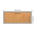thumbnail image 3 of Amanti Art Natural Cork Board Wood Framed Woodgrain Stripe Grey Bulletin Board 32 in. x 14 in., 3 of 7