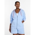 thumbnail image 2 of Athletic Works Women's and Women's Plus Full Zip Fleece Hoodie, Sizes XS-4X, 2 of 7