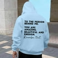 thumbnail image 1 of MHFRRA Sudadera con Capucha y Estampado de Moda, Informal, de Manga Larga, Suave y Cómoda, para Uso Diario En Otoño E Invierno, para Actividades Al Aire Libre, Ligera y Cálida Azul cielo, 1 of 5