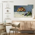 thumbnail image 5 of Elephant Stock Still Life With Peaches And Grapes Wall Art - Horizontal Canvas Wall Art - Dining Room Wall Decor - Food And Drink Canvas - Blue And Purple Decor By Pierre Auguste Renoir - 36" x 24", 5 of 8