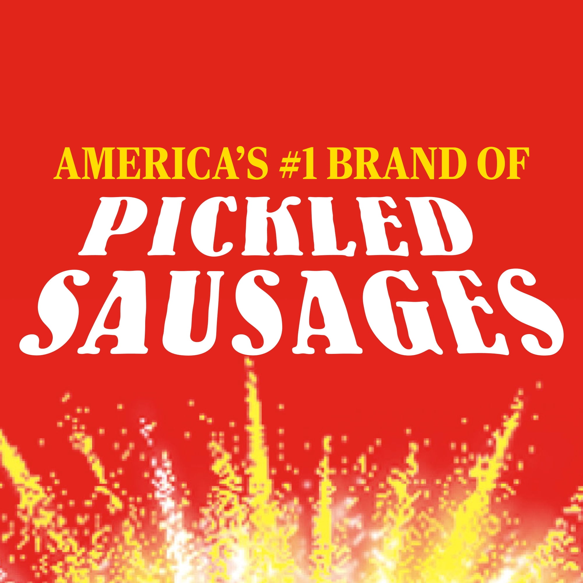 Penrose Fire Cracker Giant Red Hot Pickled Sausage, 7g Protein per Sausage, 1.7 oz.