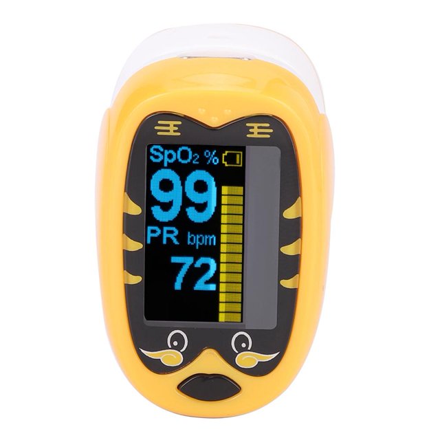 Oxímetro monitor spo2 monitor pr portátil bebé dedo sangre oxígeno saturación Monitor SPO2 PR medición hogar niños KidsOrange ANGGREK Otros