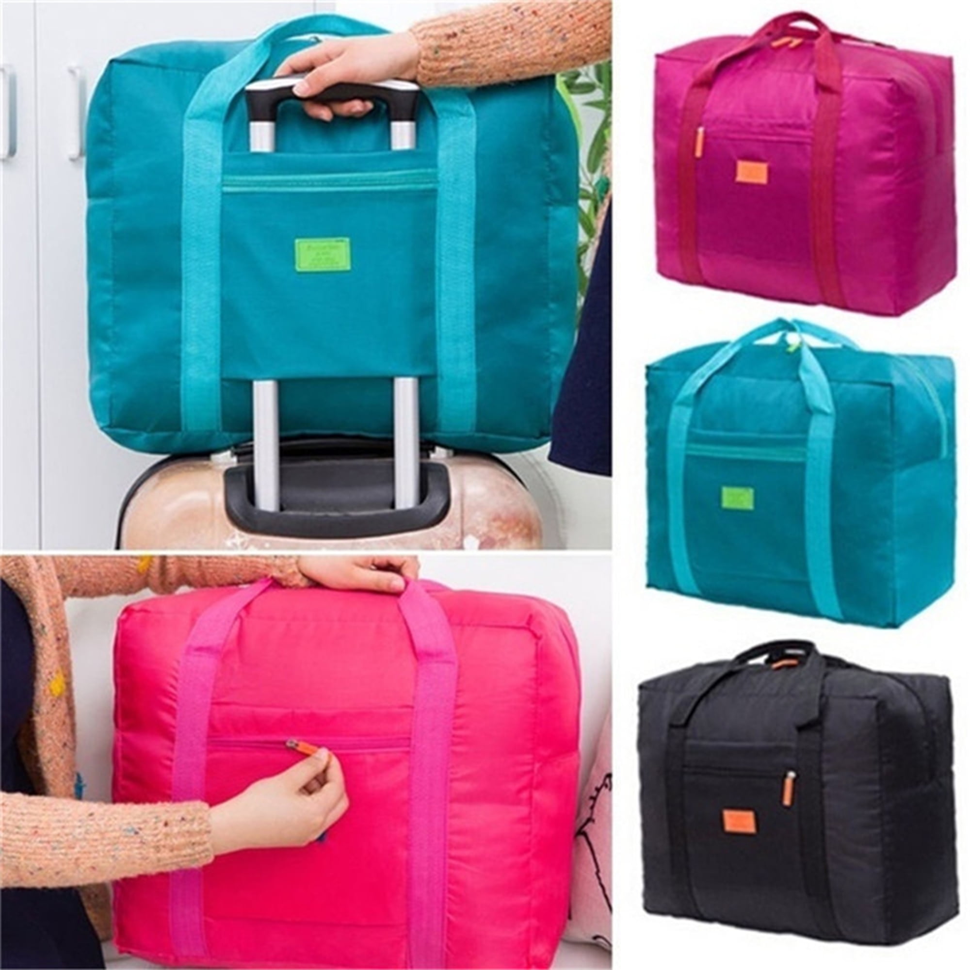 Unisex Large Capacity Folding Duffle Bag Travel Clothes Storage