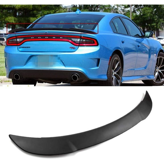 CCIYU Black ABS Rear Spoiler Wing for 2011 2012 2013 2014 2015 2016 2017 2018 for Dodge Charger Hellcat Style for SRT Stylish Trunk Spoiler Wing