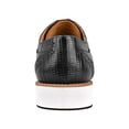 thumbnail image 6 of LIBERTYZENO Mens Casual Shoes Textile And Lizard Print Leather Lace-Up Oxford Casual Shoes For Mens Gutta Black 10, 6 of 8