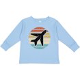 thumbnail image 3 of Inktastic Airplane Pilot Vintage Sunset Boys or Girls Long Sleeve Toddler T-Shirt, 3 of 5