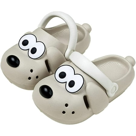 

CoCopeaunts Kids Puppy Slides Toddler Girls Boys Cute Cartoon Summer Puppy Slippers Non-Slip Beach Pool Shower Slides