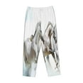 thumbnail image 4 of Balery Running White Horses print Women's Pajama Pants,Ultra Lightweight Pjs,Lounge Pant-XX-Large, 4 of 9