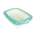 thumbnail image 1 of SussexHome Pets Tripple Filter Sifting Cat Litter Box Pan - 23.5 x 17 x 6.3 Inches Sifting Litter Pan - Easy Clean Litter Box Tray - Blue, 1 of 6