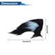 thumbnail image 4 of Accesorios para Casco de Motocicleta Decoración Orejas Nekomimi para Cascos de Motocicleta Bicicleta Esquí Negro Azul Pegatinas 1 Set, 4 of 6
