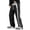 Black, variant on WTOBBY Men's Colorblock Striped Corduroy Trousers Casual Fashion Pants for Daily Wear Comfortable Relaxed Fit Men's Lounge Pants,Army Green L