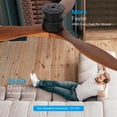 thumbnail image 4 of Wozzio 52-Inch Ceiling Fan with Integrated LED Light and Remote Control for home,living room and more, 4 of 8