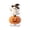 C, variant on Halloween Ghost Tabletop Decoration, Cute Witch Hat Ghost Riding Blue Scooter with Pumpkin Basket, 2D Rotating Ornament for Indoor Shelf, Party Decor and Home Display